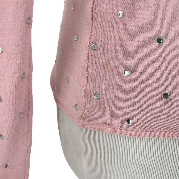 Ronny Kobo Womens Chani Bodysuit Ballet Pink Rhinestone Size Small - Picture 9 of 12